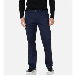 Lee Uniforms Men's Skinny Leg 5 Pocket Jeans Pants 42x30 Stretch Navy Blue NWT